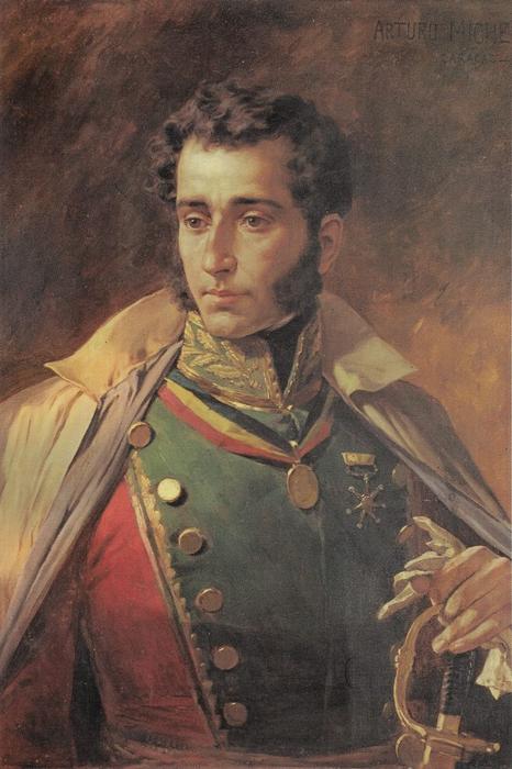 Antonio José de Sucre — batalla de aura de Venezuela
